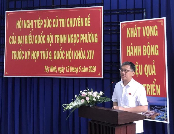 ĐBQH Trịnh Ngọc Phương tiếp xúc cử tri chuyên đề lĩnh vực xây dựng